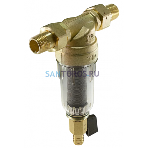 Фильтр промывной без манометра 1/2", стеклянный корпус TIM JH-1004 JH-1004